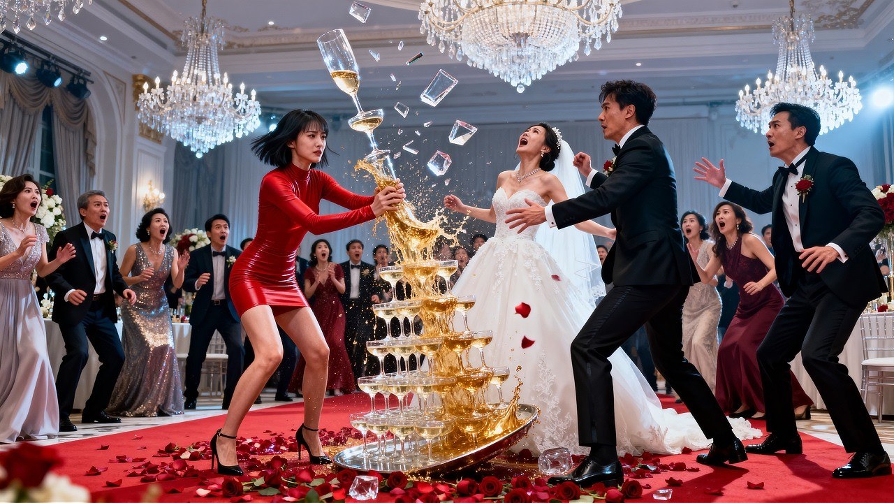 A poor wife disrupts a wedding when her husband marries another woman, but successfully prevents it.