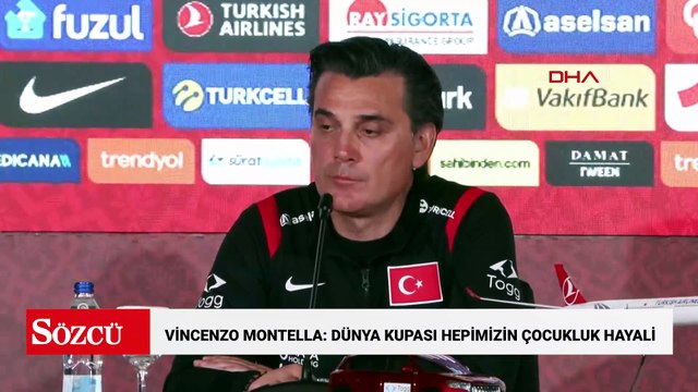 Vincenzo Montella: Dünya Kupası hepimizin çocukluk hayali ama Türkiye’ye karşı sorumluluğumuz da var