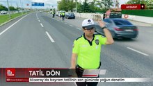 Aksaray’da bayram tatilinin son gününde yoğun denetim