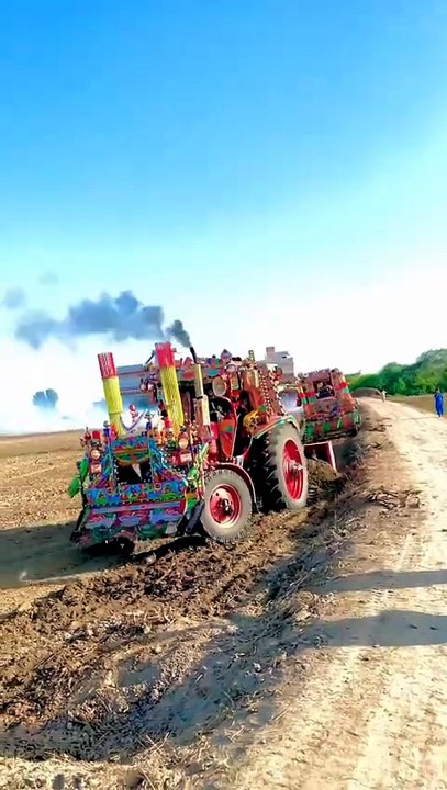 Belarus 510 Tractor Mud Driving Performance | Pakistani Truck Art Edition