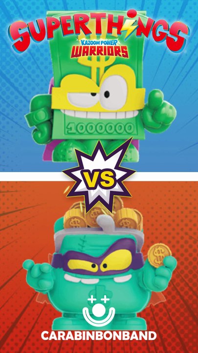 ⚡#superthings #kazoompowerwarriors LOTSAMONEY Vs COIN COIN - By CARA BIN BON BAND 🤡