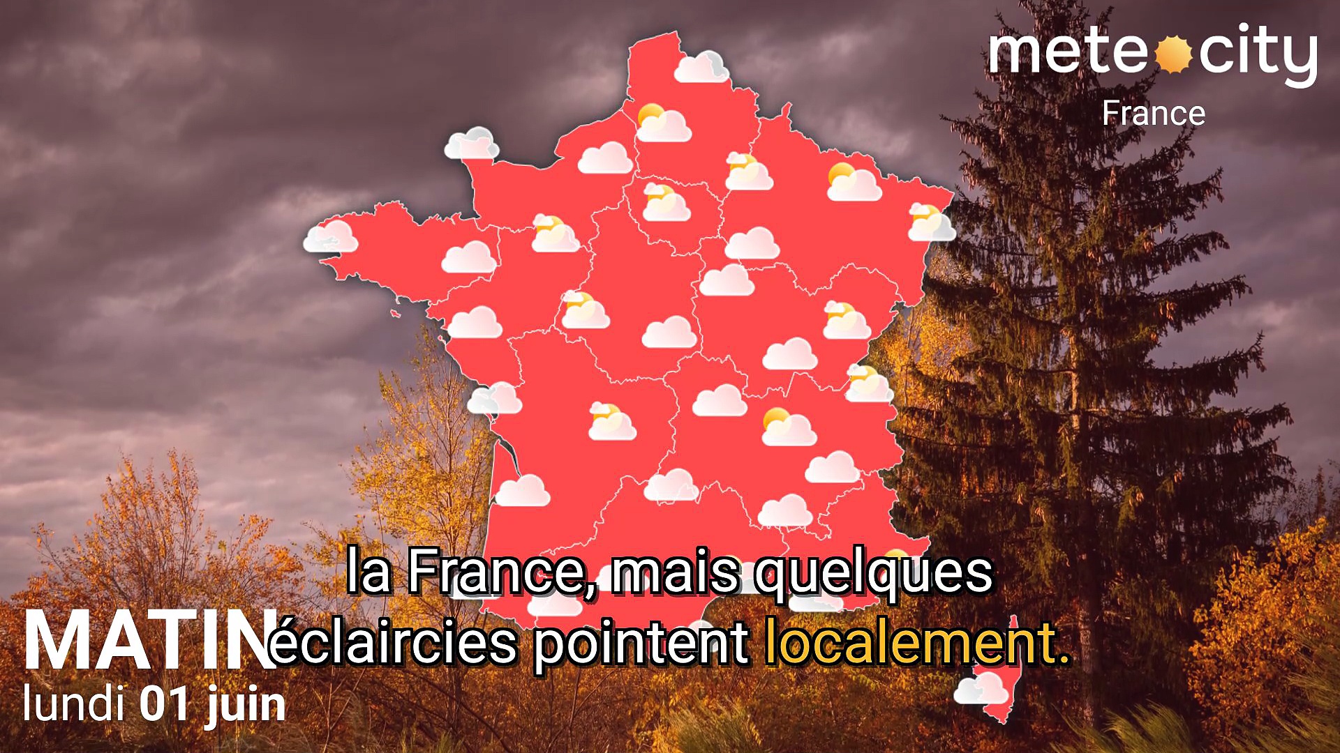 Bulletin météo France du lundi 01 juin 2026