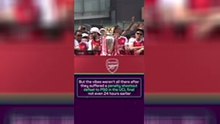Arsenal subdued as title parade gets underway