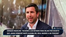 Enrique Riquelme: “Acudiré a un notario para dejar por escrito que jamas venderé parte alguna del Real Madrid a un tercero”
