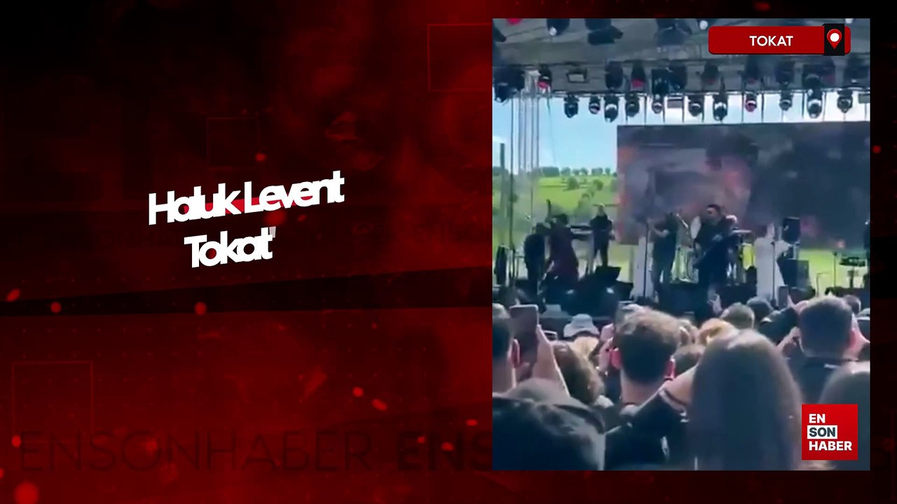 Haluk Levent Tokat'ta verdiği konser sırasında rahatsızlandı
