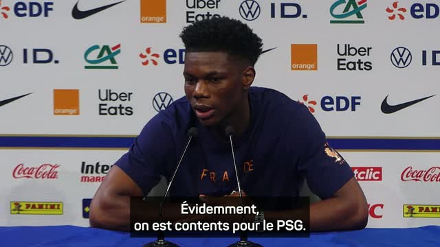 France - Tchouaméni félicite ses coéquipiers du PSG