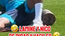 El vacile de Lamine y Nico Williams el primer día de Mundial