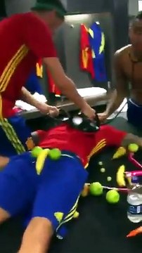 Intanto nello spogliatoio della nazionale spagnola..