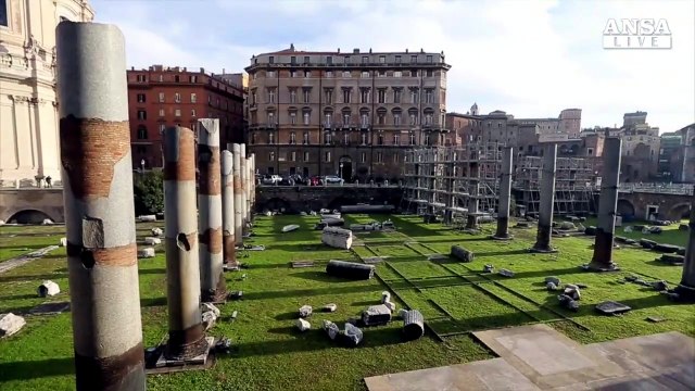 Dopo 20 anni si torna a camminare nel foro di Traiano