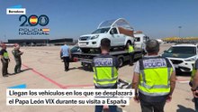 Así ha sido la llegada y el traslado del 'Papamovil' a España