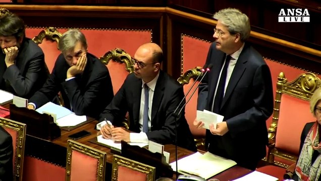 Gentiloni incassa la fiducia al Senato