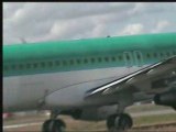 Take-off A320 Aer-Lingus EI-CVDC at the airport of Rennes