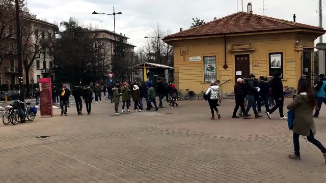 Parma-Santarcangelo: l'arrivo dei tifosi al Tardini Video