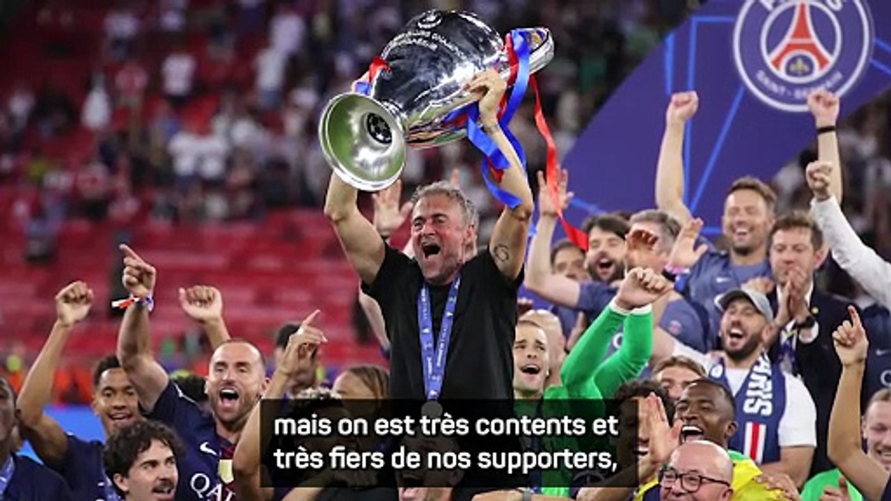 Après un “back to back incroyable et très dur”, Luis Enrique veut faire la fête