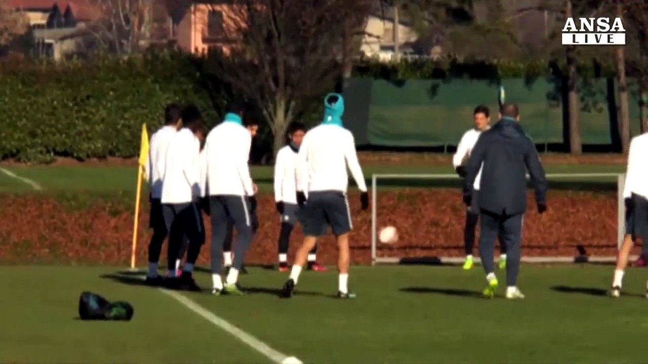 Inter, l'allenamento pre Sparta Praga