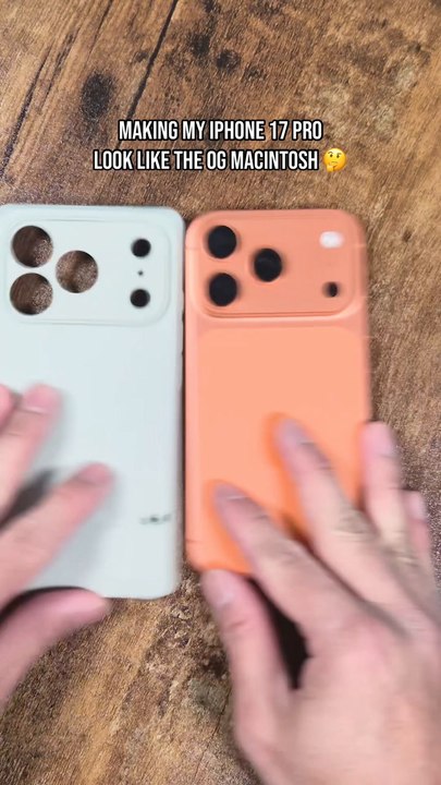 Apple Nerds Are Going Crazy Over This iPhone 17 Pro Case Inspired By The Macintosh 128K Computer #shorts
