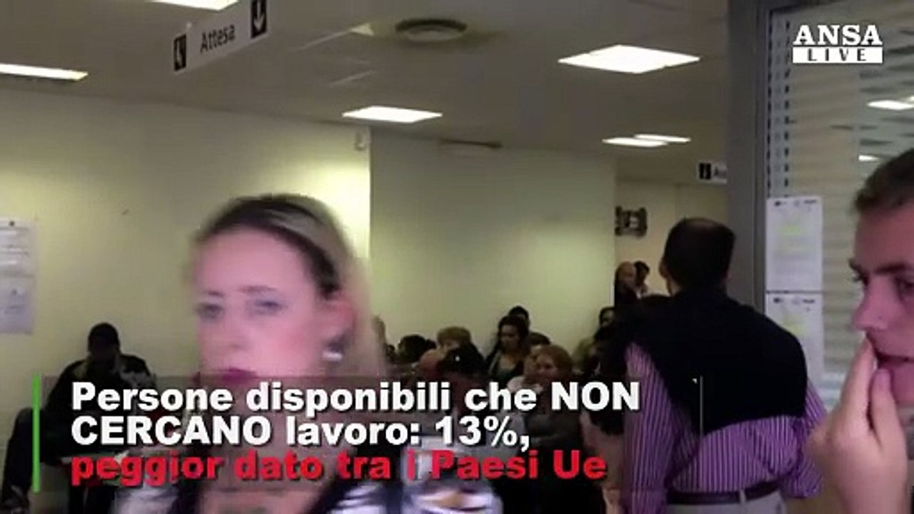 Troppi disoccupati non cercano lavoro