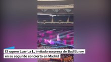 Los Javis y el rapero Luar La L, invitados de Bad Bunny en el segundo concierto en Madrid