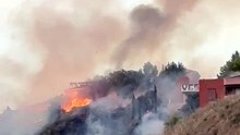 Un incendio calcina pastos junto a la calle Bélgica 2