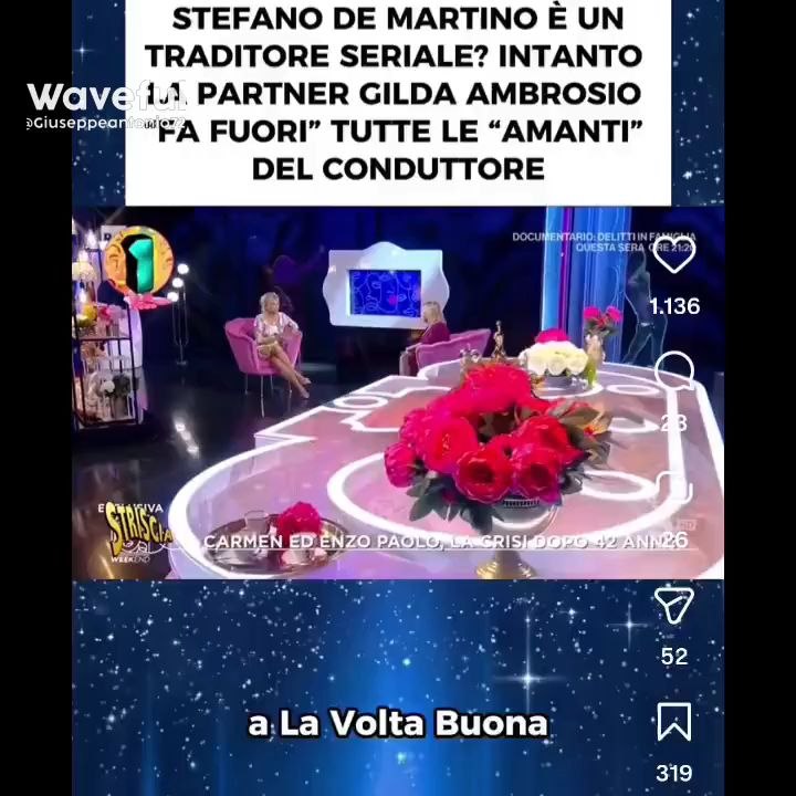 Striscia la notizia  il gossip della possibile relazione tra Carmen russo e Stefano de martino