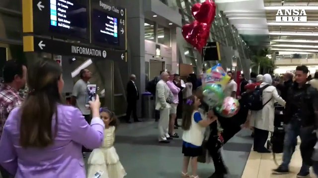 Da Iraq prima famiglia in Usa dopo stop al bando