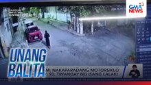 Huli-cam - Nakaparadang motorsiklo sa Brgy. 93, tingay ng isang lalaki | Unang Balita
