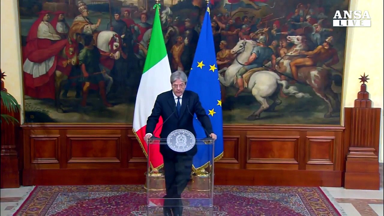 Gentiloni: attacco Usa e' risposta a crimine di guerra