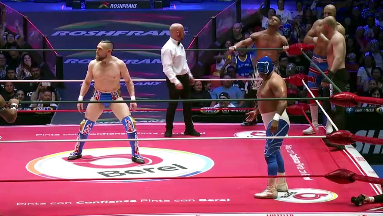[CMLL] Blue Panther, Mistico, Ultimo Guerrero & Volador Jr. vs. Bryan Danielson, Claudio Castagnoli, Jon Moxley & Matt Sydal (3/29/2024)