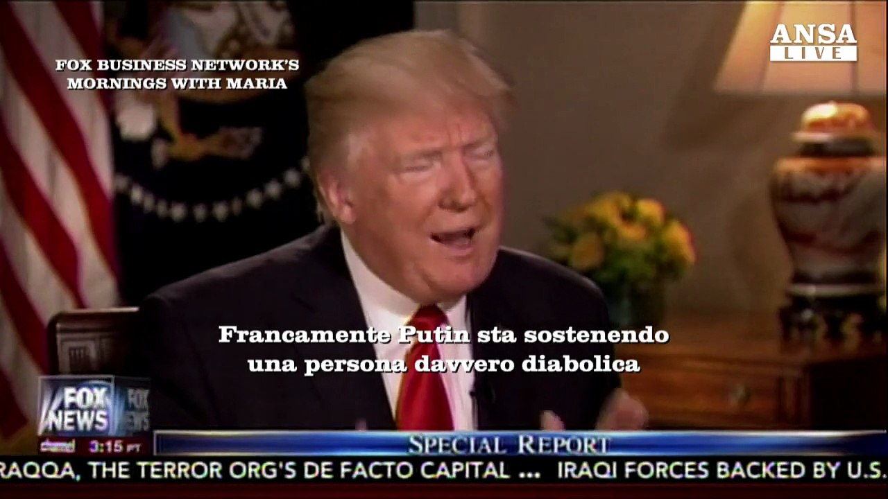 Trump: "Assad e' un animale"