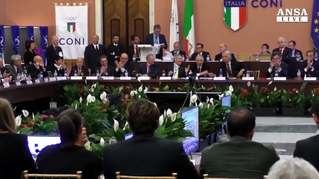 Malago' rieletto presidente del Coni