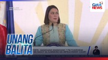 VPSD, hanggang mamayang 7pm puwedeng magsumite ng sagot sa summons ng impeachment court | Unang Balita