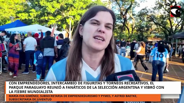Posadas: Parque Paraguayo vibró con la fiebre mundialista entre figuritas, emprendedores y torneos