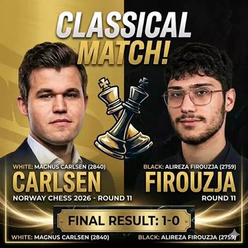 Magnus Carlsen Gets Revenge Against Firouzja in Round 11 😱 #norwaychess #magnus #firouzja #chesscom #chessnetx