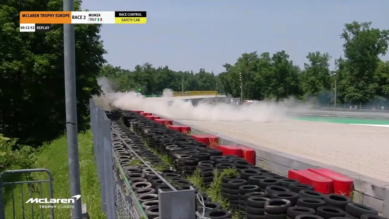 McLaren Trophy Europe 2026 Monza Race 2 Martin Big Crash