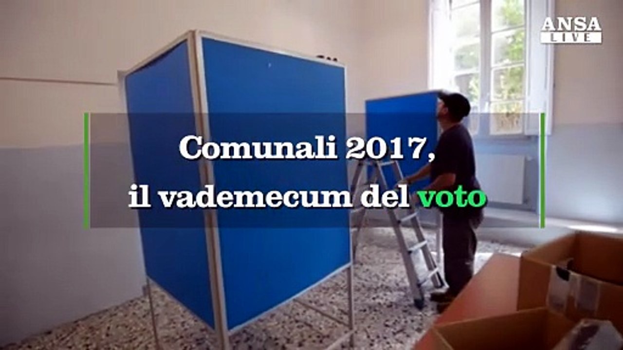Comunali 2017, modalita' e date del voto