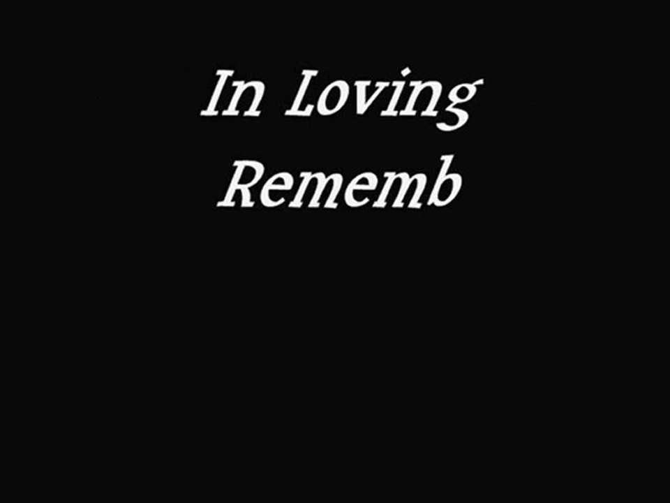 In Loving Remembrance