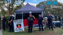 Protesters evicted to make way for Brisbane Olympics stadium on heritage-listed site