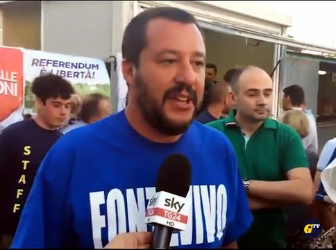 Salvini a Fontevivo: Fanno solo leggi idiote: prima si vota, meglio è Video