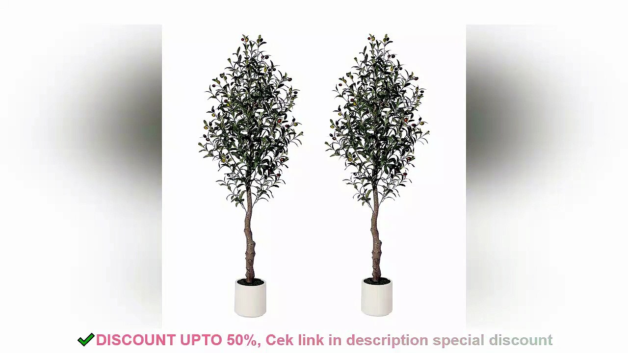 2pcs Faux Olive Tree Artificia Plant Tree with - Worth Checking Out | Smart Choice | Smart Choice