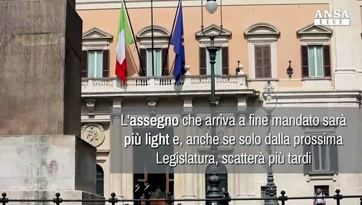 Vitalizi, si cambia