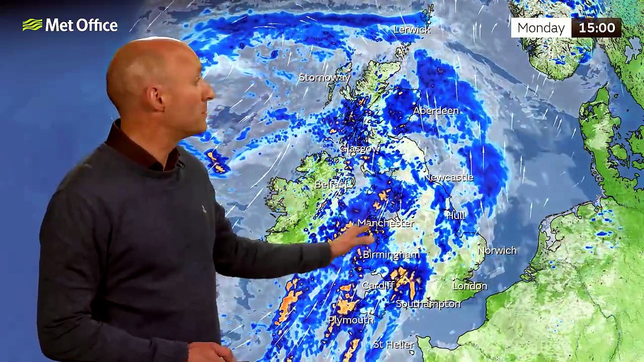 Met Office Monday Morning Weather Forecast 01/06/26