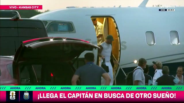 Lionel Messi y su llegada a Kansas para unirse a la selección Argentina