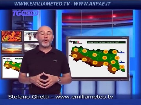 Previsioni meteo per mercoledì 9 agosto