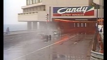 Senna Clouts The Kerb (Monaco 1984)