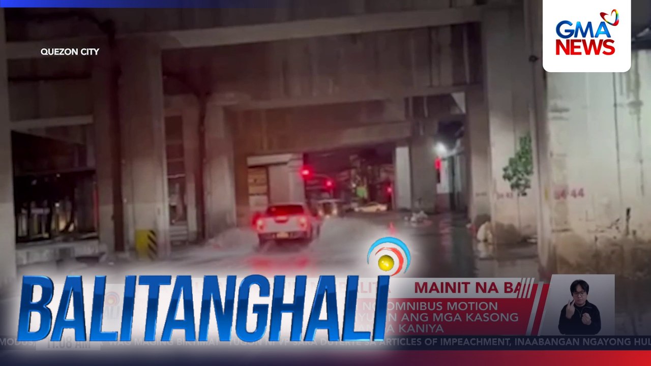 Ilang kalsada sa QC, binaha dahil sa malakas na ulan kaninang madaling araw | Balitanghali