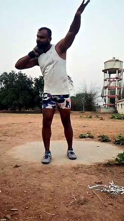 Shotput practice