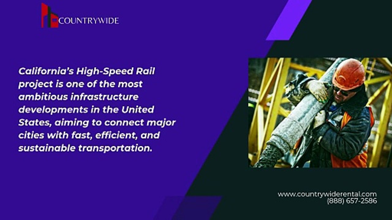 California High-Speed Rail Construction with Countrywide Rental's Fence Rental Solutions