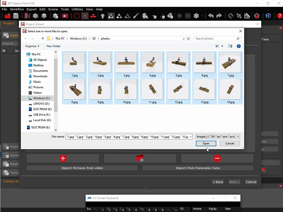 3DF Zephyr Free clip 02 photos  37 reconstruction failed this is embarrassing