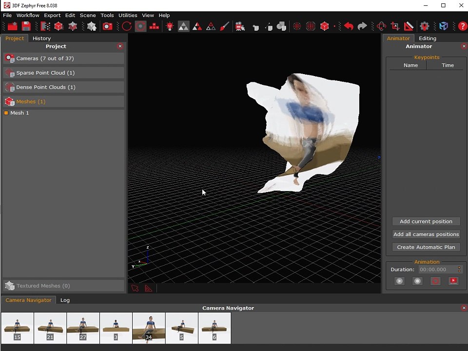 3DF Zephyr Free clip 03 stereo processing has completed with success o my word