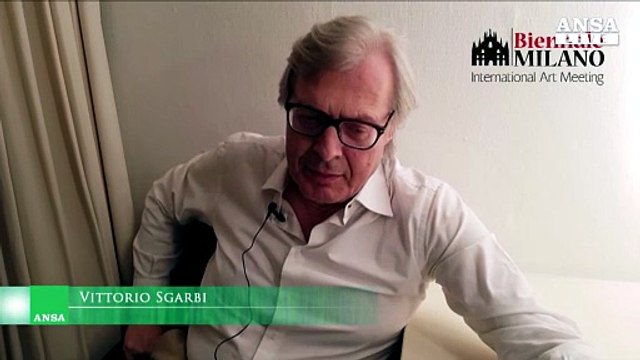 Vittorio Sgarbi presenta la Biennale di Milano